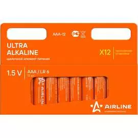 Щелочные батарейки Airline LR03/AAA AAA-12