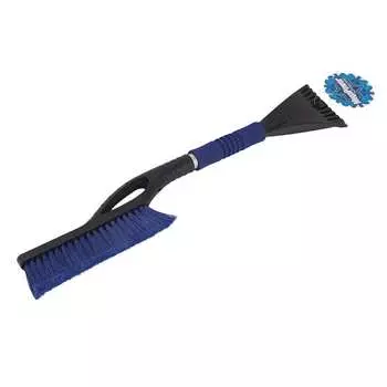 Щетка для снега megapower m-71027bl со скребком и мягкой ручкой blue sf-x27