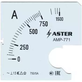 Шкала к амперметру AMP-771 ASTER