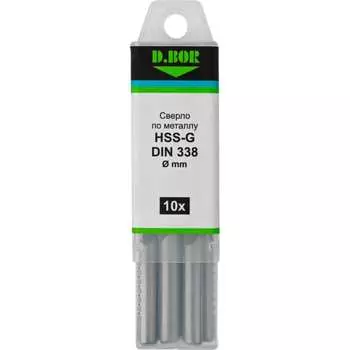 Шлифованное сверло по металлу D.BOR D-TD-338-HSS-045-10