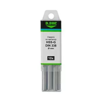 Шлифованное сверло по металлу D.BOR D-TD-338-HSS-065-10