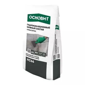Шовный гидроизоляционный состав для заделки стабилизированных стыков примыкания и швов Основит акваскрин hc66 90488