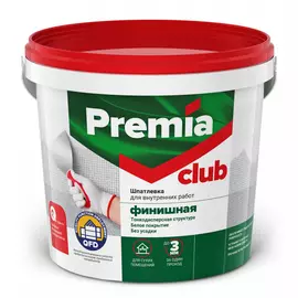 Финишная шпатлевка для внутренних работ Premia Club CLUB О03949