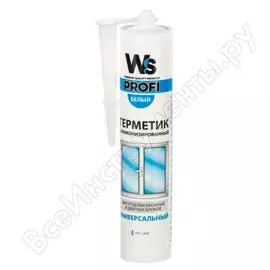 Силиконизированный герметик window system, морозостойкий, белый, 300ml wswad00310
