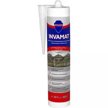 Силиконовый нейтральный герметик для теплиц INVAMAT 1098