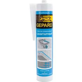 Силиконовый санитарный герметик Gepard