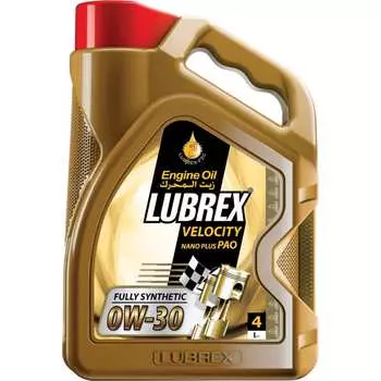 Синтетическое моторное масло LUBREX VELOCITY NANO PLUS PAO SAE 0W-30 777985