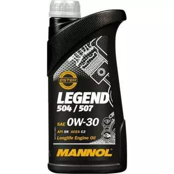 Синтетическое моторное масло MANNOL LEGEND 504/507 0W30 77301