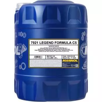 Синтетическое моторное масло MANNOL LEGEND FORMULA C5, 0W20 792120