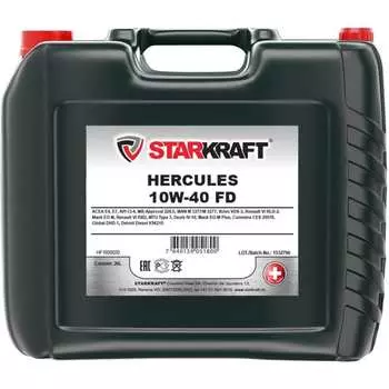 Синтетическое моторное масло STARKRAFT hercules 10w-40 fd HF1800020