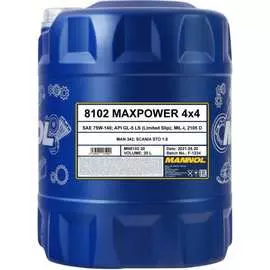 Синтетическое трансмиссионное масло MANNOL MAXPOWER 4x4 75W140 1497
