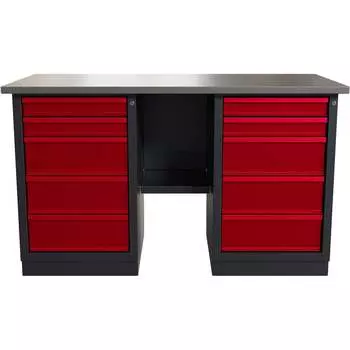 Слесарный двухтумбовый верстак IRONMEBEL worky wk-5/wk-5 M-IM00179K