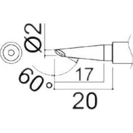Сменная головка для паяльников PRESTO 984/985 HAKKO