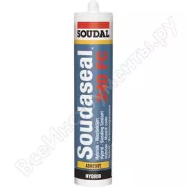 Соудасил soudal 240 фс серый 290 мл 105027