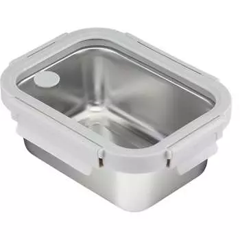Стальной ланч-бокс Smart Solutions SFE-SS-LB-ST-GLS-GR-800