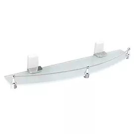 Стеклянная полка wasserkraft leine k-5024 white