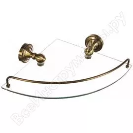 Стеклянная угловая полка fixsen antik 61103a