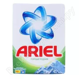 Стиральный порошок для ручной стирки горный родник 450 г ariel мдк-ar-81471223