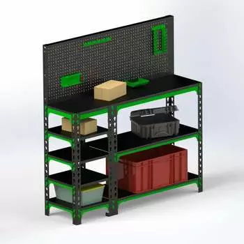 Стол-верстак ООО Металекс 950x1500x500 мм