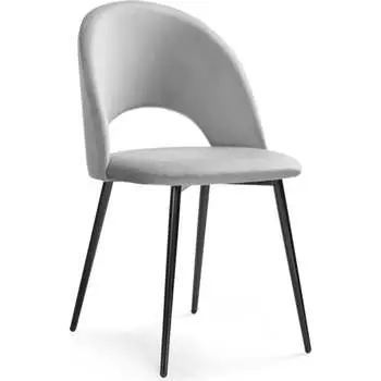 Стул Woodville Ирре confetti silver серый / черный 464204