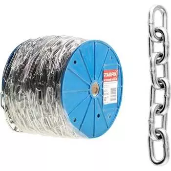 Сварная короткозвенная оцинкованная цепь STARFIX SMP-63695-100