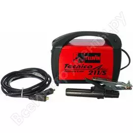Сварочный инвертор telwin tecnica 211/s acx in case 816122