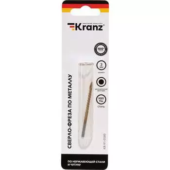 Сверло-фреза по металлу KRANZ KR-91-0580