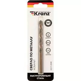 Сверло по металлу KRANZ Кобальт KR-91-0508