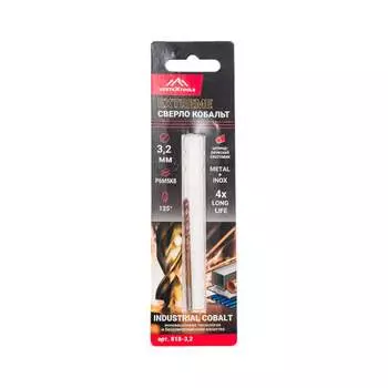 Сверло по металлу vertextools COBALT 818-3,2