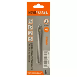 Сверло по стеклу и керамике NOVOCRAFT FLAT GD08072