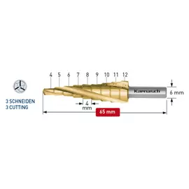 Ступенчатое сверло Karnasch