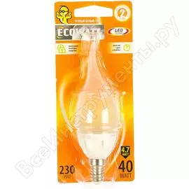 Светодиодная лампа ECOWATT BXS35, 230В, 4.7 Вт, 2700K E14 4606400419310