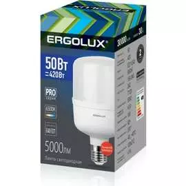 Светодиодная лампа Ergolux LED-HW-50W-E40-6K серия PRO 14329