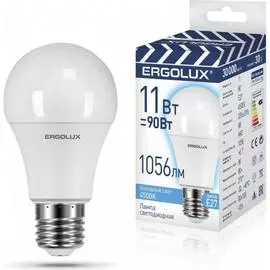 Светодиодная лампа Ergolux ЛОН LED-A60-11W-E27-4K 14459