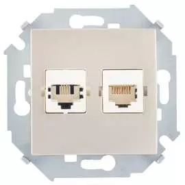 Телефонная компьютерная розетка Simon Systimax 1591590-034
