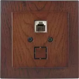 Телефонная розетка Nilson Touran wood 24271040