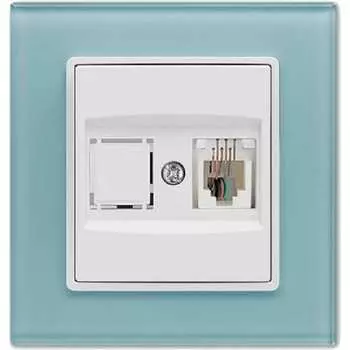 Телефонная розетка Vesta Electric Exclusive Blue FRZMT040001SIN