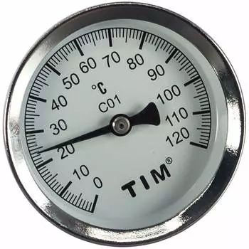 Термоманометр 6 бар, 0-120°c, 1/2" tim ис.161753