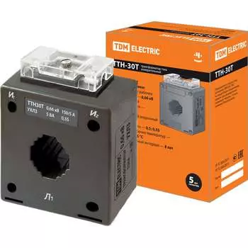 Трансформатор тока TDM ELECTRIC ТТН 30T/150/5- 5VA/0,5S-Р SQ1101-1071
