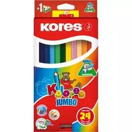 Трехгранные цветные карандаши Kores Kolores Jumbo 1334938