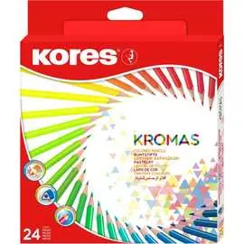 Трехгранные цветные карандаши Kores