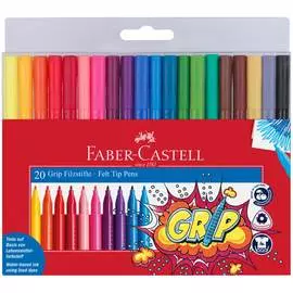 Трехгранные смываемые фломастеры Faber-Castell