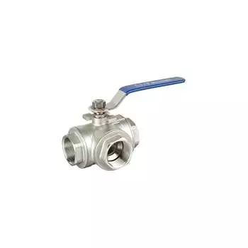 Трехходовой шаровый кран TITAN LOCK TL3V20-L-TF-S