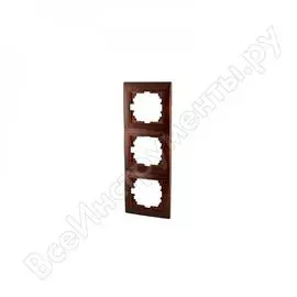 Вертикальная трехместная рамка Lezard MIRA 701-0601-153