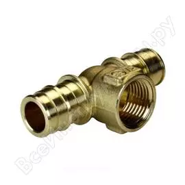 Тройник для pe-x giacomini латунь gx154 дн 16х1/2х16 вр gx154y033 040-0395