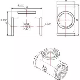 Тройник Valtec VTr.130.N.0005