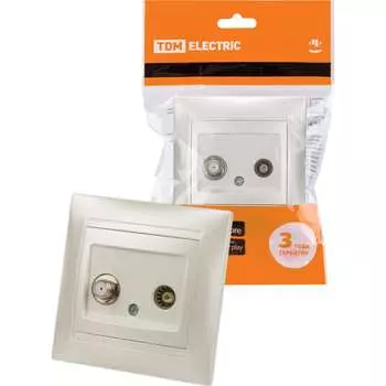 TV розетка TDM ELECTRIC Лама SQ1815-0820