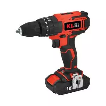 Ударная аккумуляторная дрель-шуруповерт KLECO KE18DM-20DB 12040