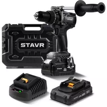 Ударная аккумуляторная дрель-шуруповерт Ставр Stavr SHD 18BLHD-2K 9020100453