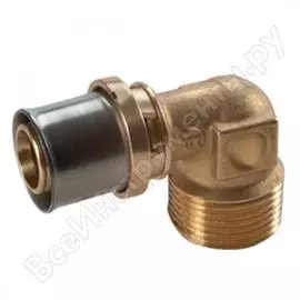 Угольник мп/pe-x giacomini rm127 латунь пресс, дн 16х1/2х90гр, нр rm127y033 027-6572